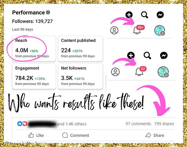 A screenshot of high reaching social media page for Born In The Barn