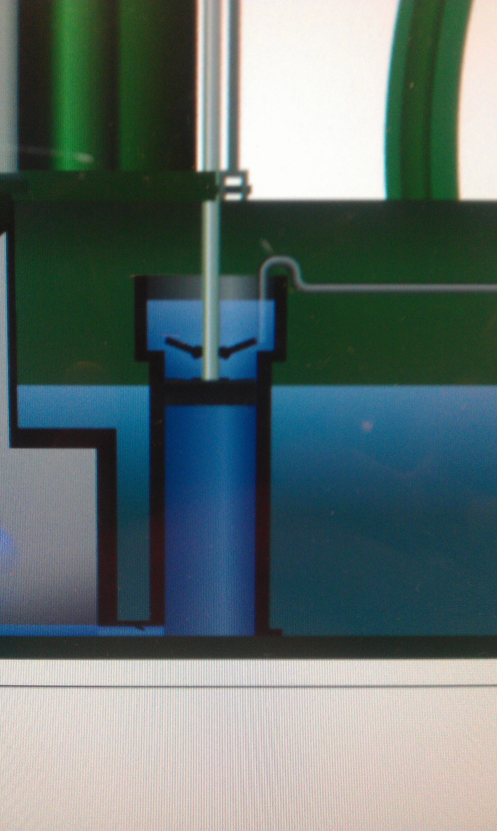 Two parts of the steam engine cycle