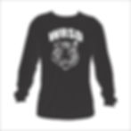 Thumbnail: Black long sleeved shirt with white WRSD Tiger design.