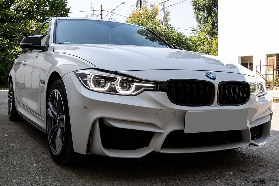 Thumbnail: M style mirror caps set for BMW F20, F22, F30, F31, F32, F34, E84-LCI, glossy bl