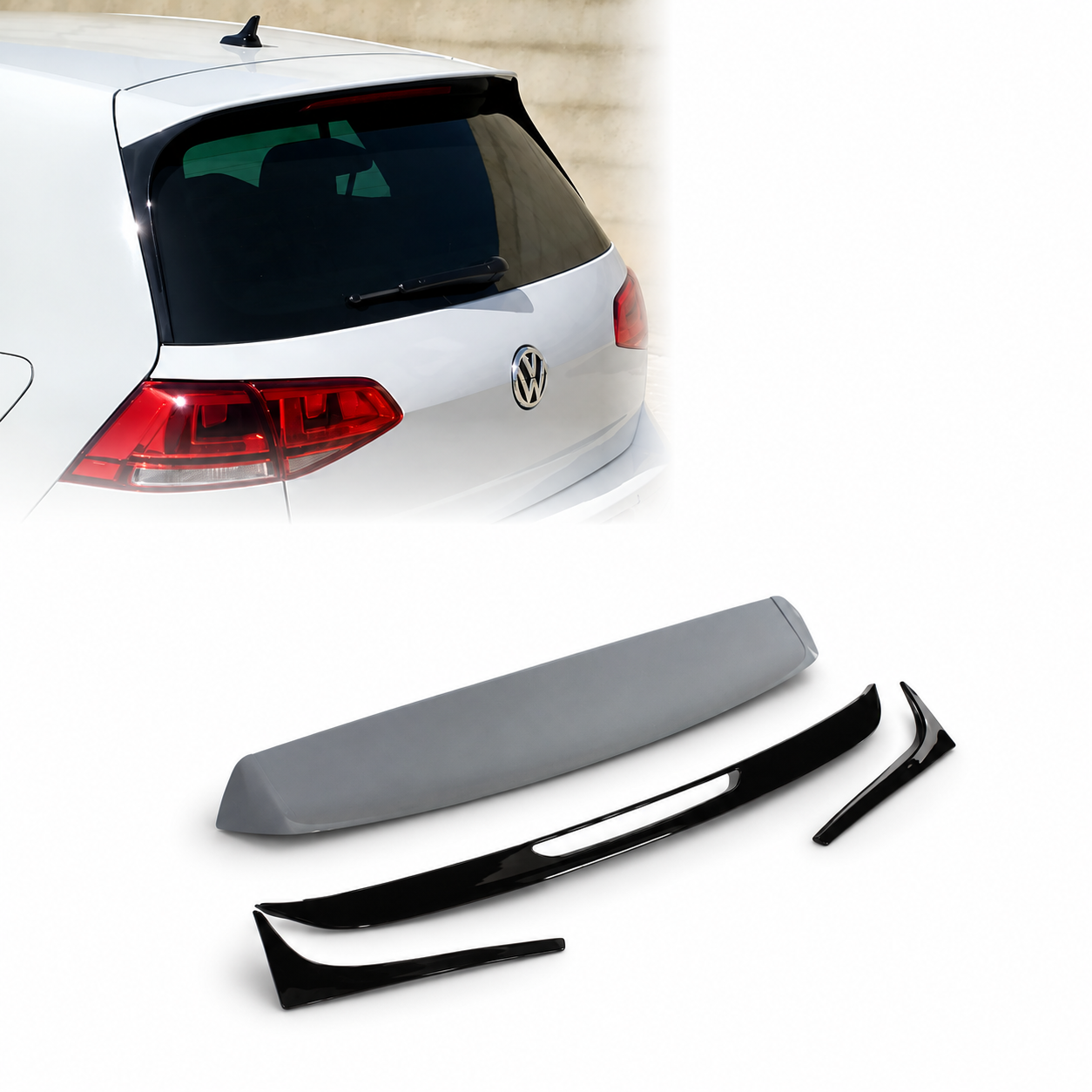 R/GTI Style Spoiler For VW Golf MK 7 / 7.5 (Standard only)