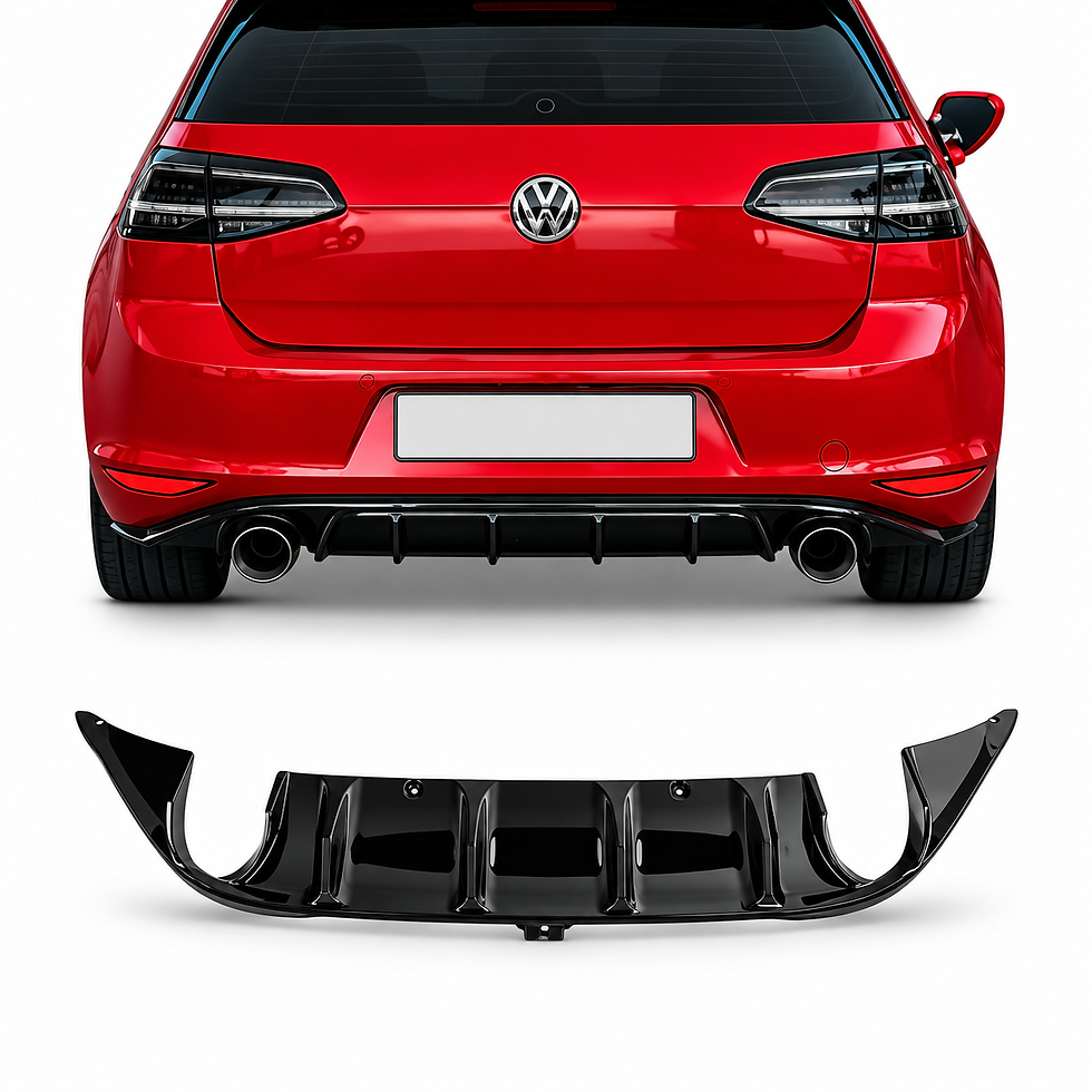 Thumbnail: TCR Style Diffuser (0-0) for VW Golf MK7 (13-15) With Standard Bumper