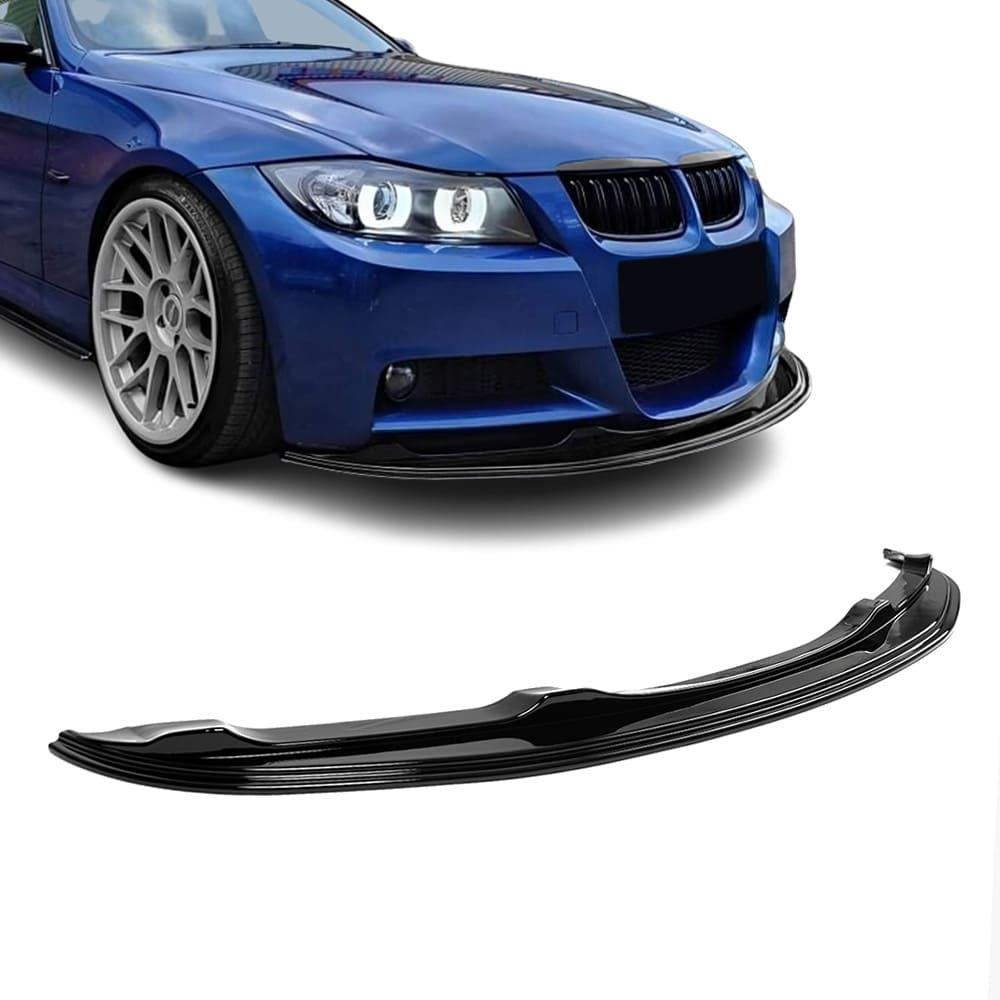 WR Front bumper Lip Spoiler for BMW E90 / E91 PRE-LCI (05-08) with M-Pack, gloss