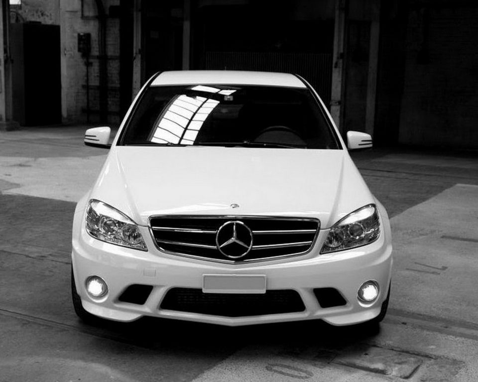 Thumbnail: C63 Design Front Bumper with Fog Light Projectors For C-Class W204 (2007-2012)