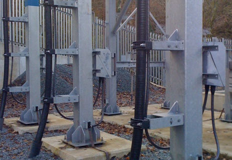 Clamps side of transformer