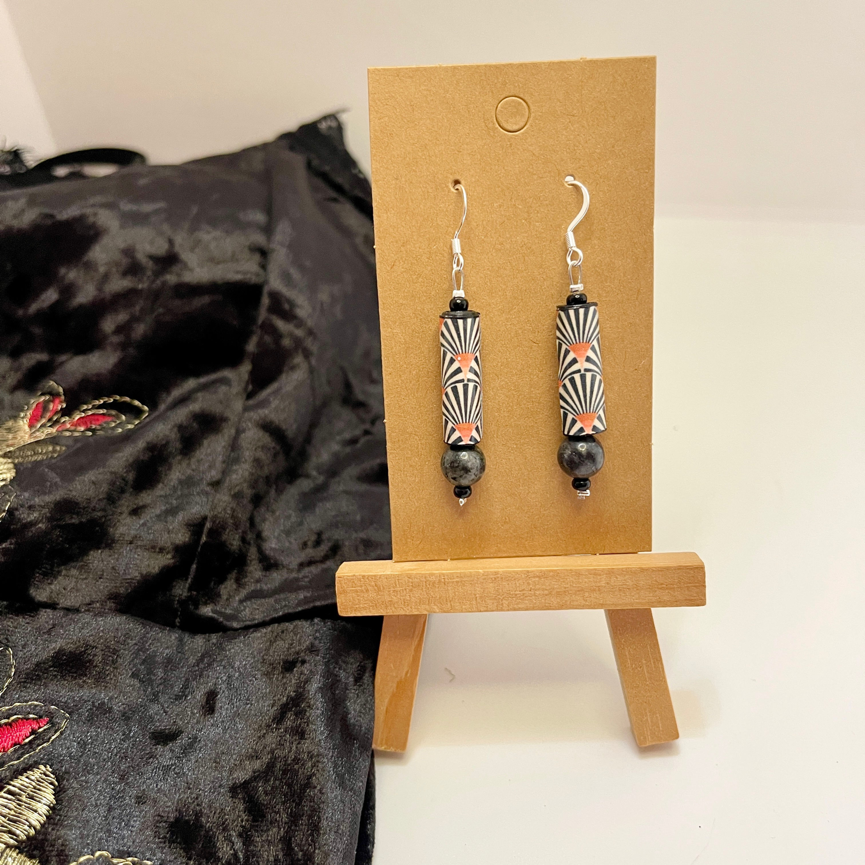 Boucles perles en papier