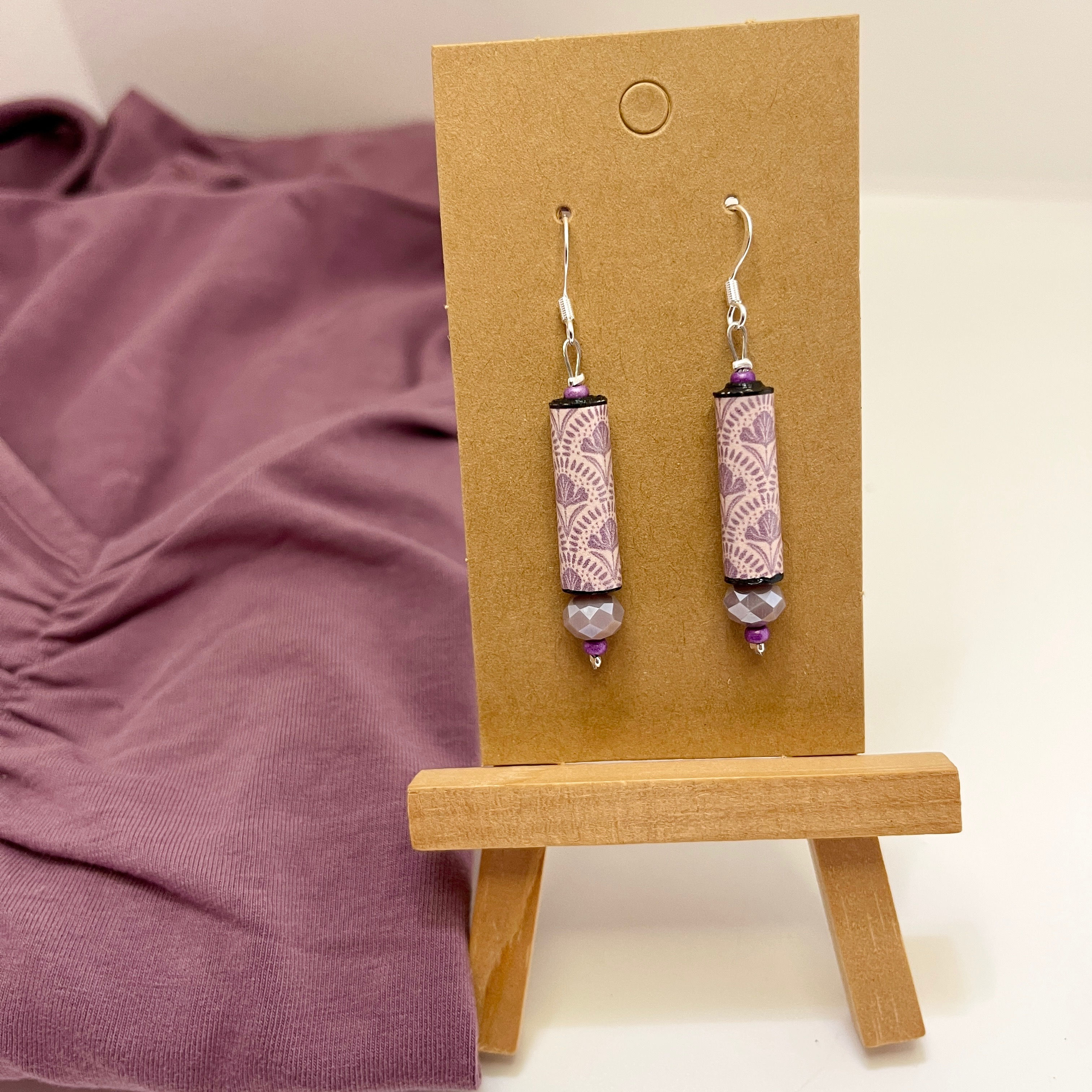 Boucles perles en papier