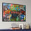 Thumbnail: Urban Style Collage Memory Painting on Canvas