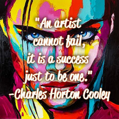 "An artist cannot fail, it is a success just to be one." -Charles Horton Cooley. MeaningfulLinesArt.com