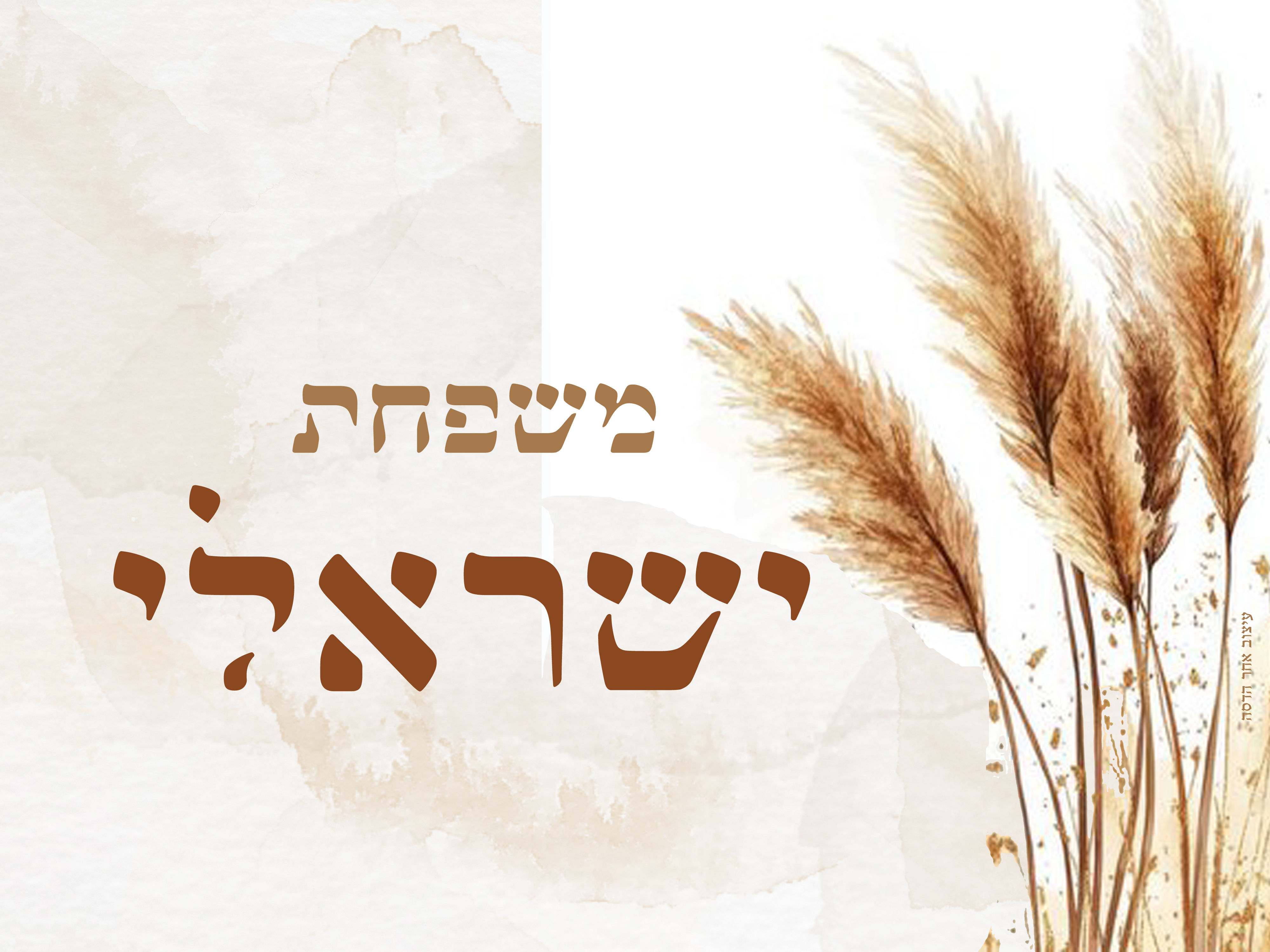 שלט מגנט לדלת דגם "ישראלי" 15-19