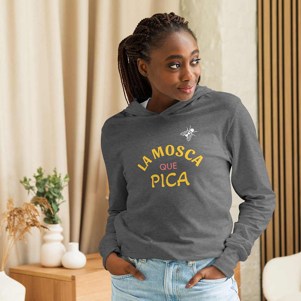 Thumbnail: LA MOSCA QUE PICA / T-shirt à manches longues et capuche unisexe | 