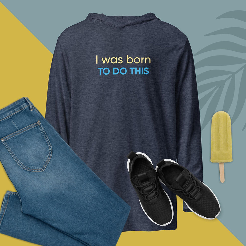 Miniature : BORN TO DO THIS /EricD - T-shirt à manches longues et capuche unisexe 