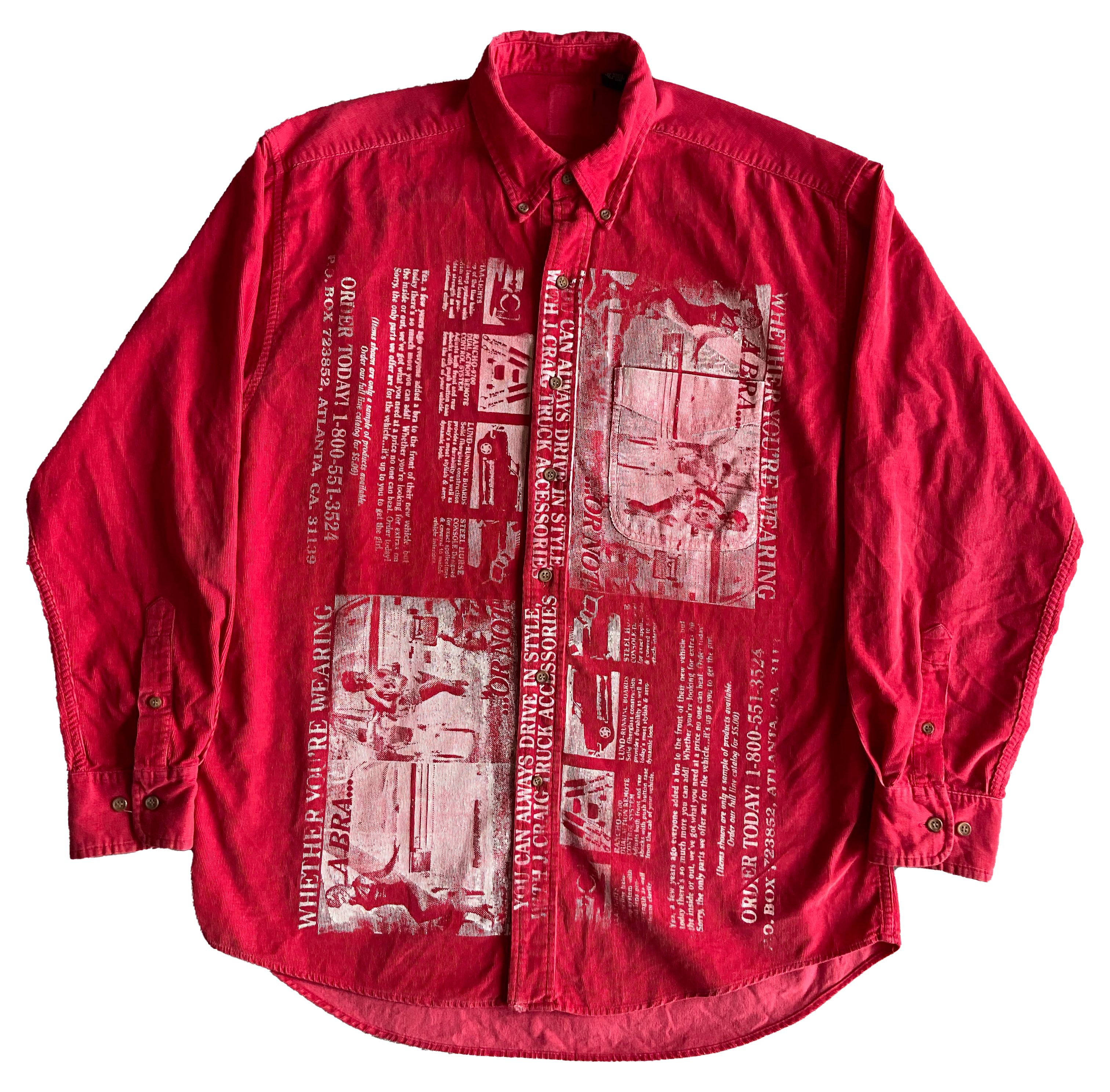 craig's corduroy shirt sz M