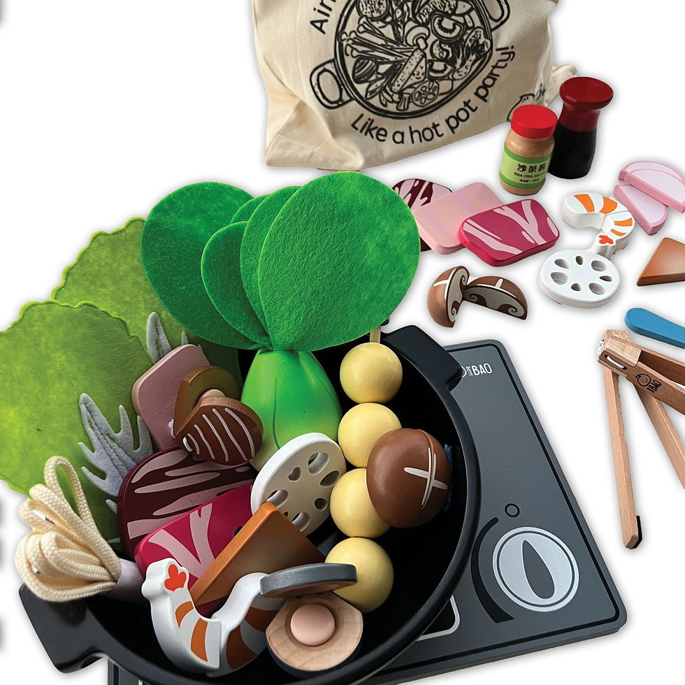 Miniature : Bitty Bao Wooden Magnetic Hot Pot Set (40 pcs)
