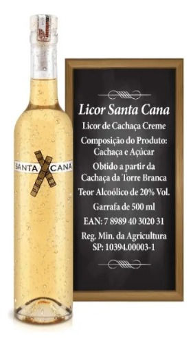 Santa Cana Licor Creme de Cachaça 500ml