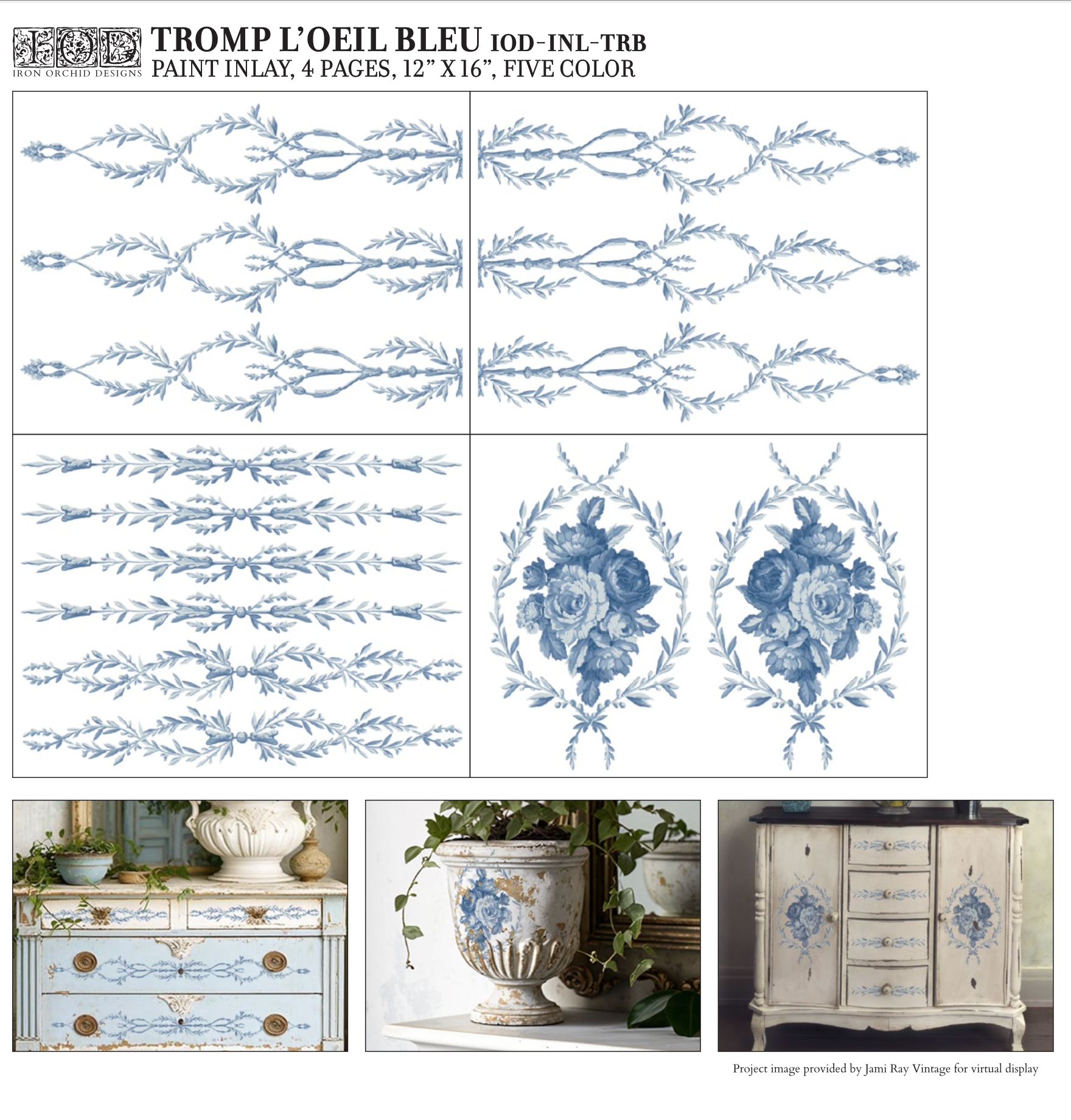 Tromp L'oeil-Bleu Paint Inlay