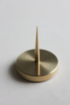 Brass Spike Candle Holder