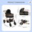Thumbnail: 2 in1 Baby Stroller,High Landscape Infant Stroller,Reversible Bassinet Stroller,