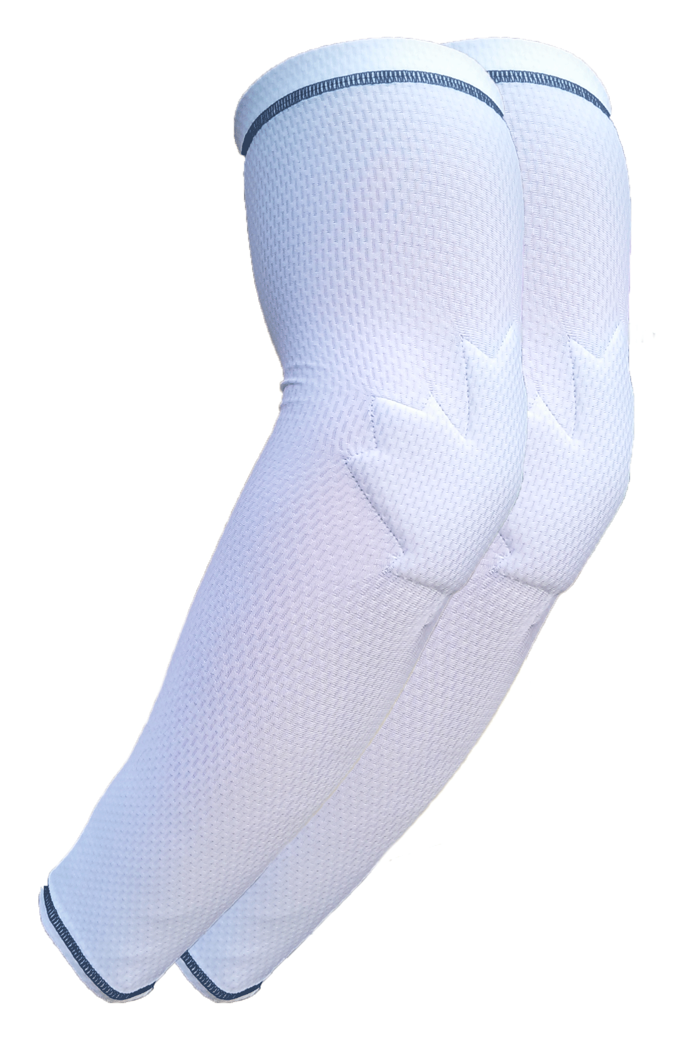 Compression sleeves with elbow padding