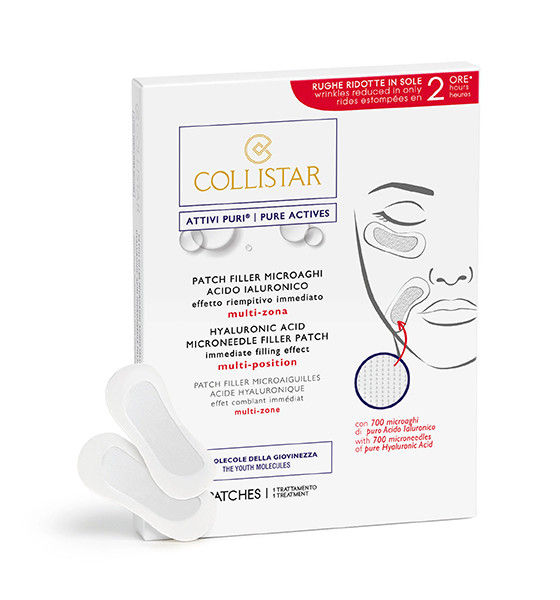 Attivi puri Patch Filler micro aghi acido ialuronico 2 pz