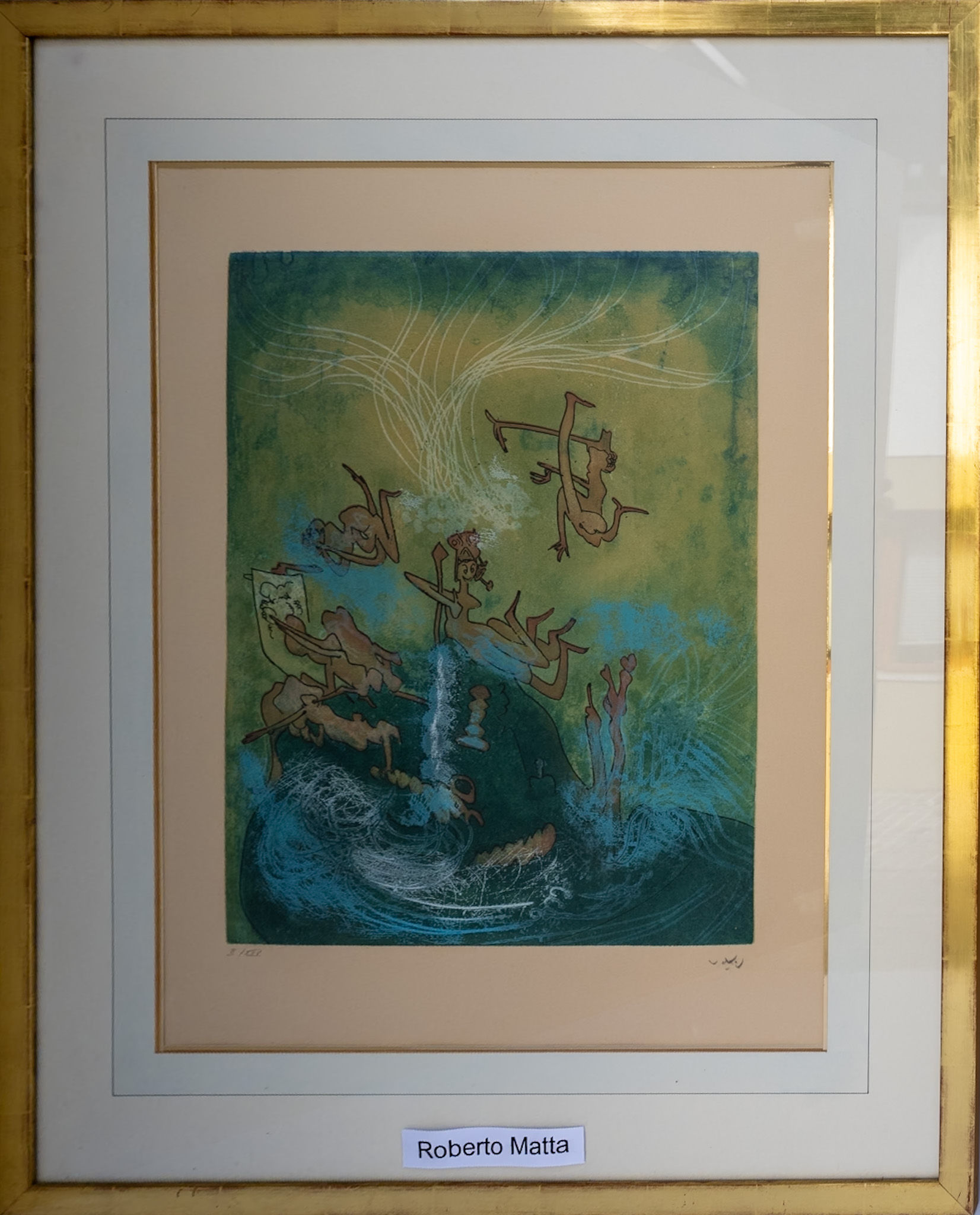 Roberto Matta ( 1911 - 2002) - estampe encadré 1