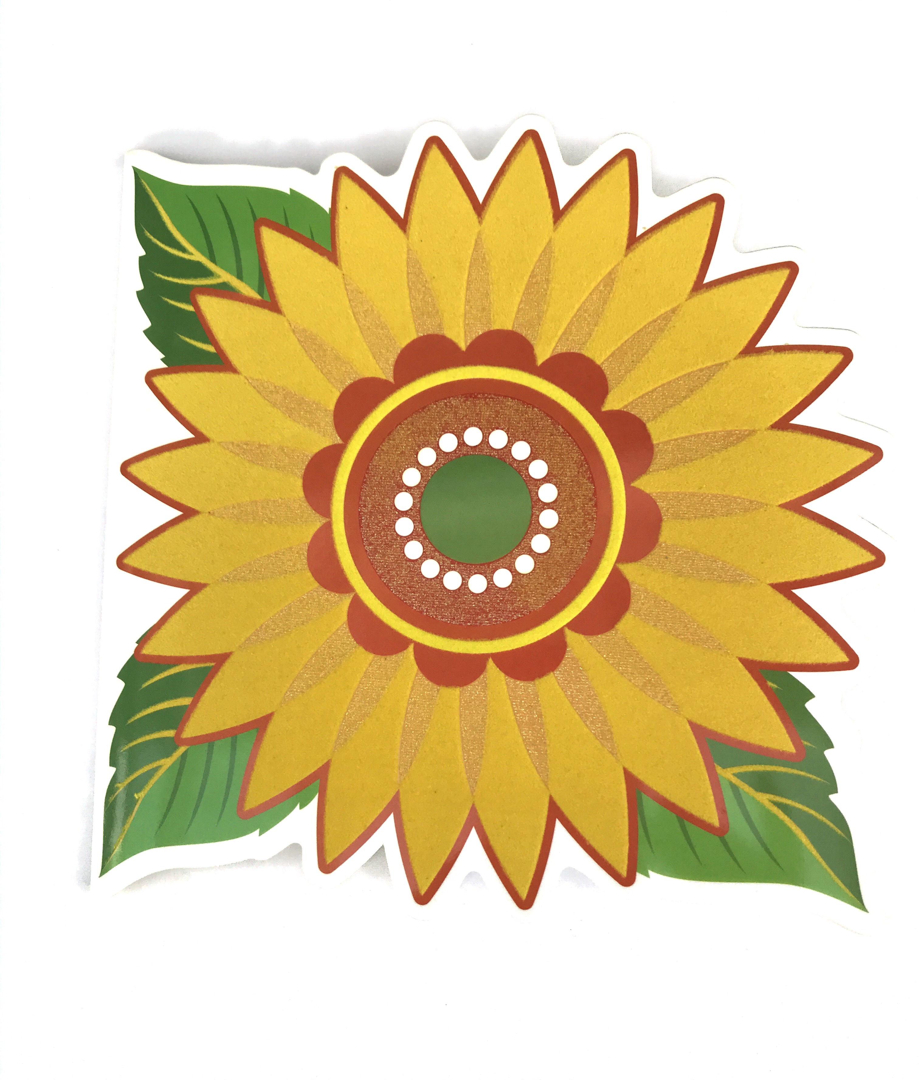 Luxe kaart met zonnebloem