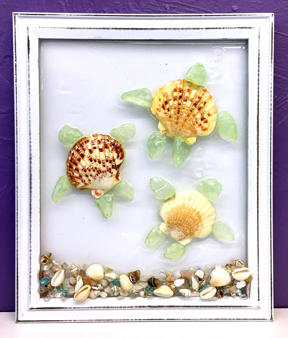 Thumbnail: Sea Glass and Resin Frame