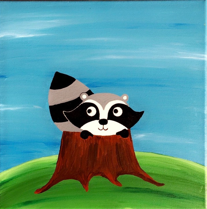 Racoon Canvas