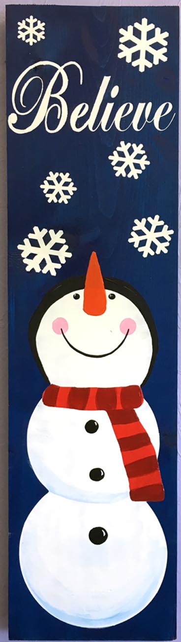 Believe Snowman
