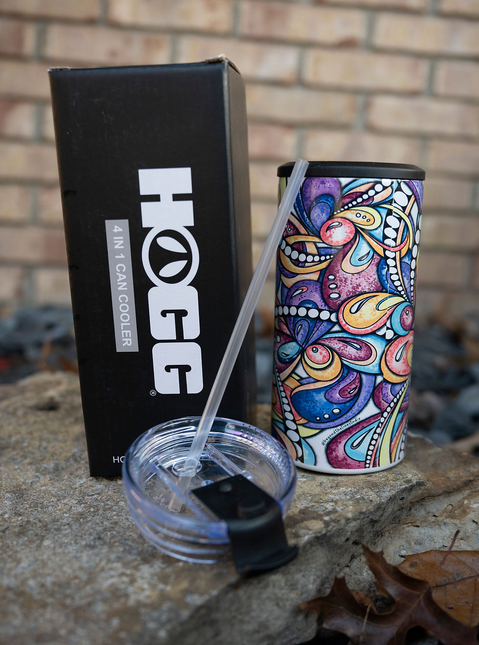 4 in 1 Can Cooler "Autumn Time Flowers"