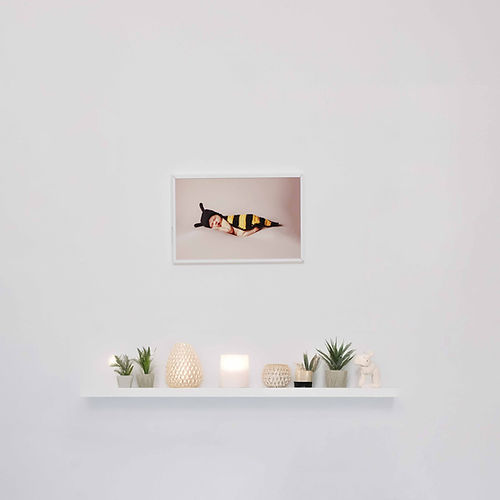 Mur de maison avec tableau de photographe