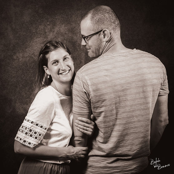 Couple en shooting studio