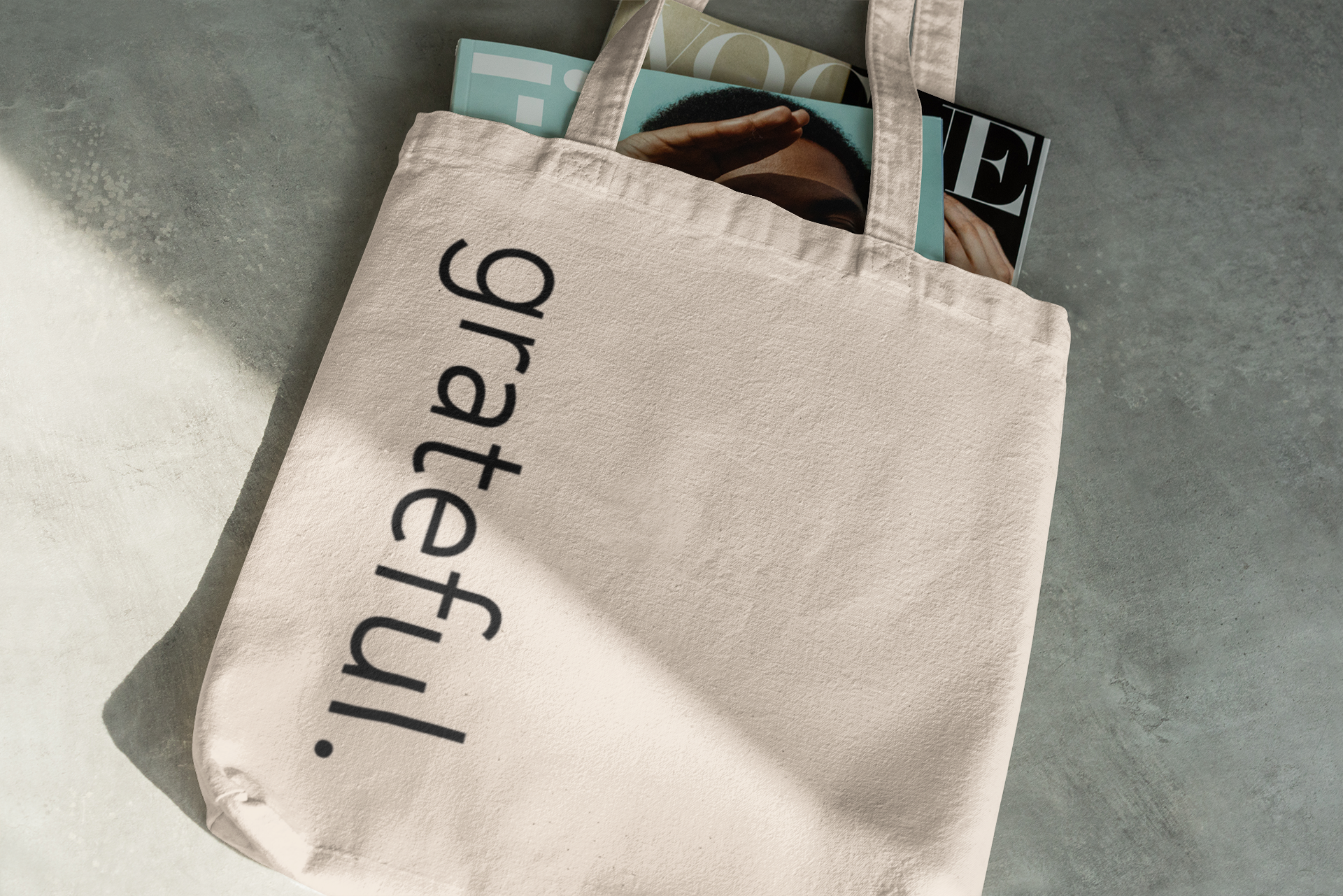'Grateful' EarthAware™ Organic Spring Tote Bag