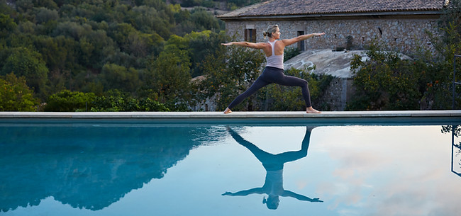 Yoga by the Pool