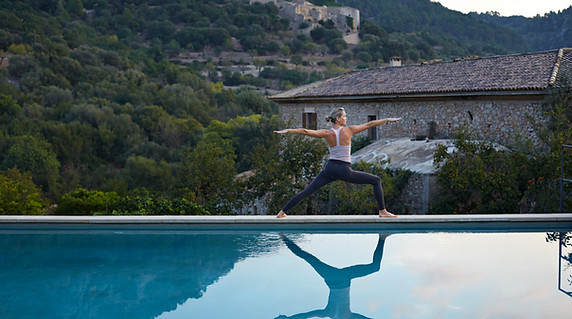 Yoga by the Pool