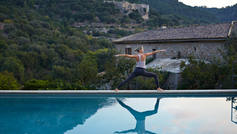 Yoga by the Pool