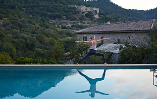 Yoga by the Pool