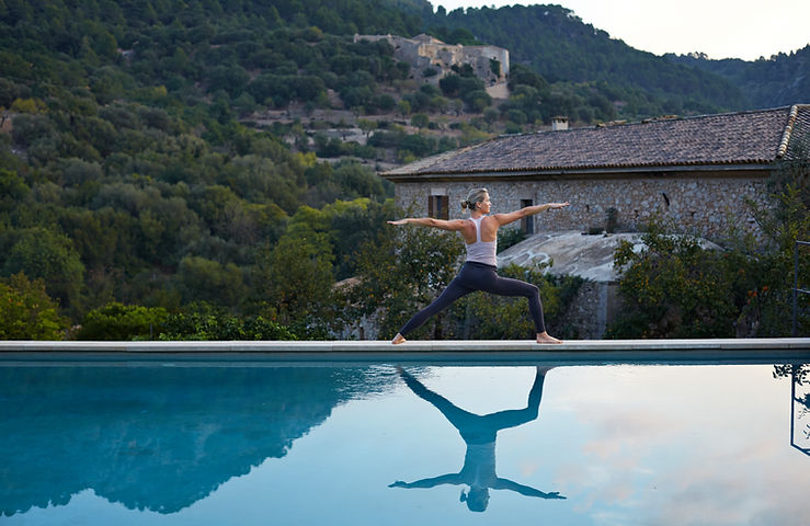 Yoga by the Pool