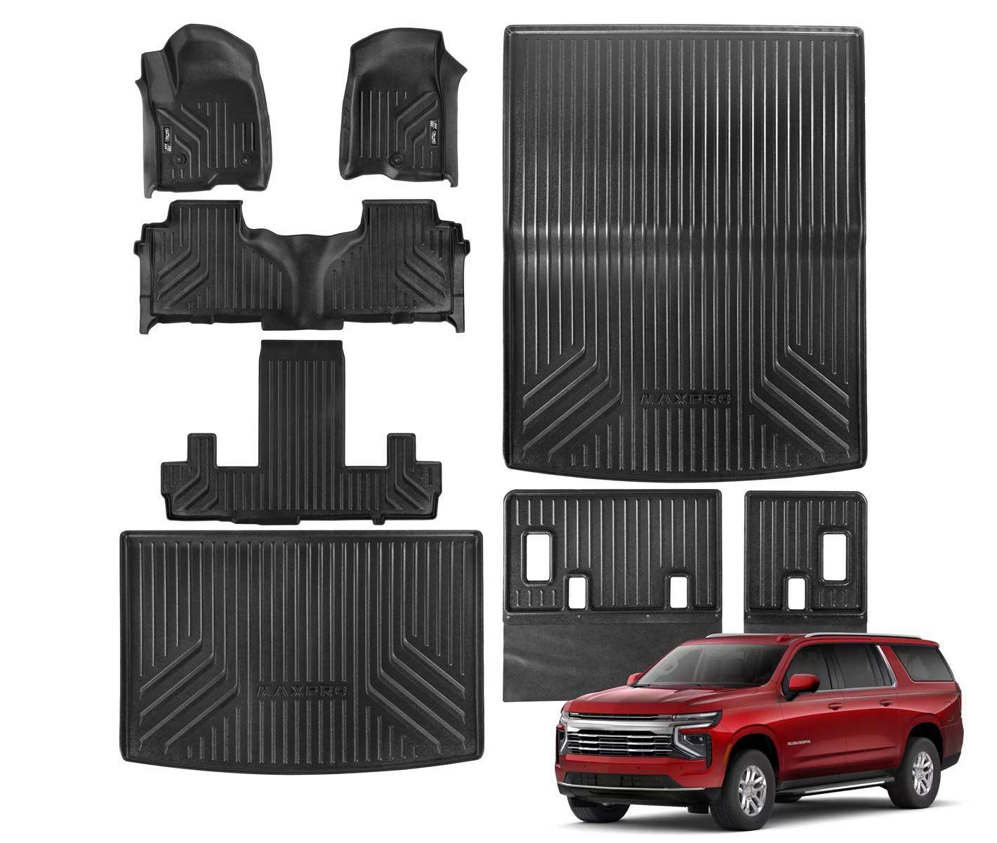 Premium Maxpro for 2021-2026 Chevrolet Suburban Floor Mats