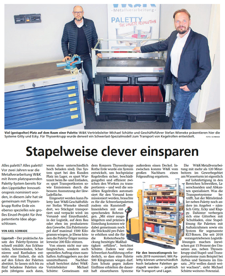 Pressebericht "Der Patriot" vom 24.08.2021