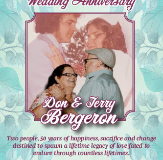 Happy 50th Anniversary Don & Terry Bergeron