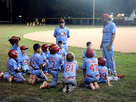 U11 Cardinals pick up a win under the lights