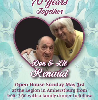 Happy 70th Anniversary, Don & Lil!