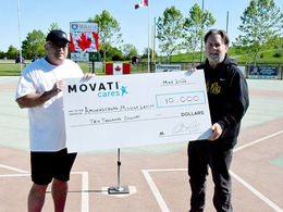 Cheques presented for $15k in Miracle League sponsorships