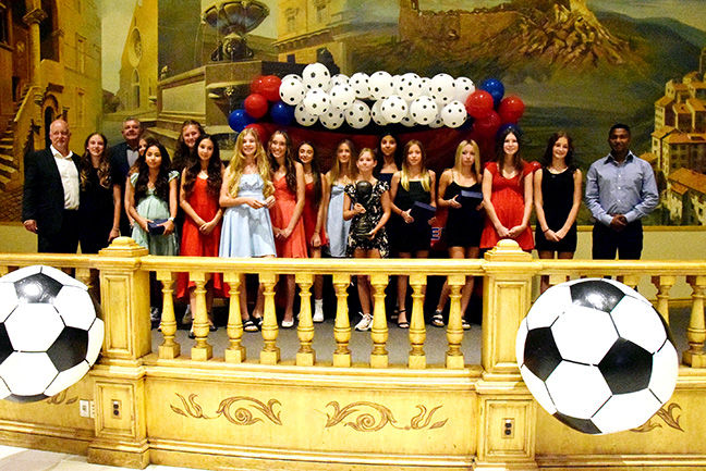 The Amherstburg Fusion travel program held its banquet last Friday night at the Ciociaro Club. The U13 girls.