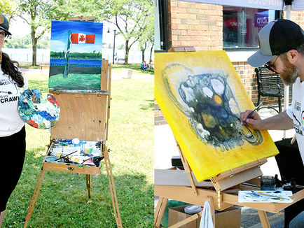 Art lovers “crawl” through Amherstburg
