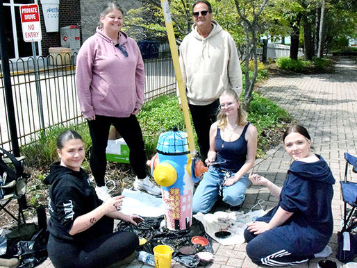 Fire hydrants get refreshed paint job thanks to high school students