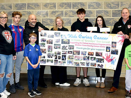 Soccer club donates to KCC in latter’s final year