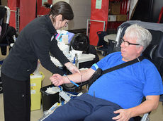 Giving back by giving blood