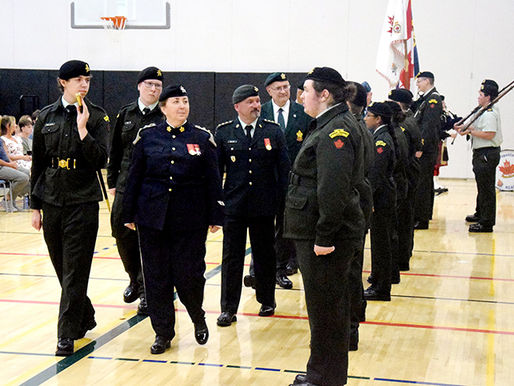 Local cadet corps hosts annual ceremonial review